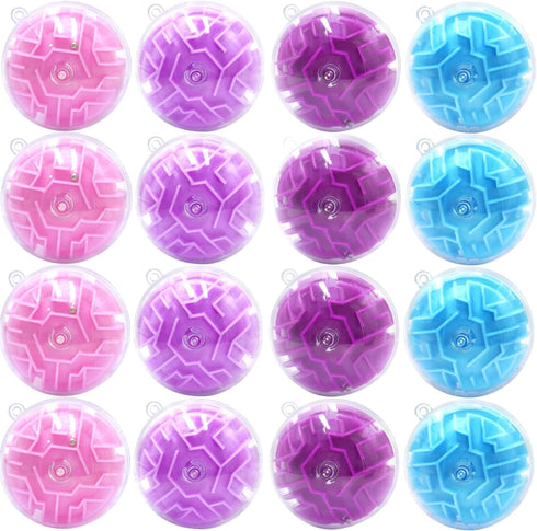 Yomwet 24 Pack 3D Puzzle Maze Ball Toys, Mini Puzzle Party Favors for