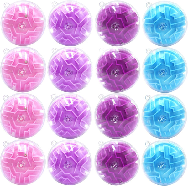Yomwet 24 Pack 3D Puzzle Maze Ball Toys, Mini Puzzle Party Favors for