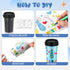 Yiyiring Set 12 10 oz of Father's Day DIY Color Your Own Cups Coloring Cups Color Your Own Plastic Mugs for Adults
