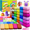 Ixiaoyoo Air Dry Clay for Kids, 60 Colors Modeling Magic Clay, Safe