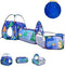 TTLOJ 3PC Dinosaur Kids Play Tent with Ball Pit, Crawl Tunnel, Toddlers Playhouse Castle Toys for 3-7 Years Old
