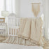 100% Brandream Boho Bohemian Girl Baby Nursery Crib Bed Skirt Dust Ruffle - Neutral Solid Color Beige Farmhouse Chic
