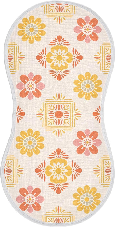 decor gift Cotton Baby Burp Cloth Soft Touch Cinco De Mayo Summer Pastel Baby