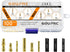 GOUPRC RC Bullet Connectors 2mm 3.5mm 4mm Female Male Gold Banana Plug with Heat Shrink Tube