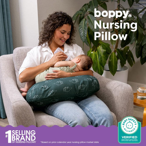 Boppy Nursing Pillow - Firm, Ergonomic U-Shaped Bottle and Breastfeeding Pillow with High Lift for Comfort and Support