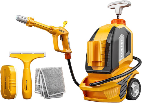 YEIBOBO Kids Water Pressure Washer Tools, Car Wash Gun with Scraper and Sponge for Pretend Play