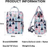SONARIN Backpack,Travel Mommy Stylish Multifunctional Diaper Bag Nappy Changing Bag Bag with Changing Mat & Stroller