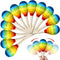 Boao 20 Pcs 7.87 Inch Cinco De Mayo Maracas, Wooden Fiesta Design Noisemaker for Party Favors