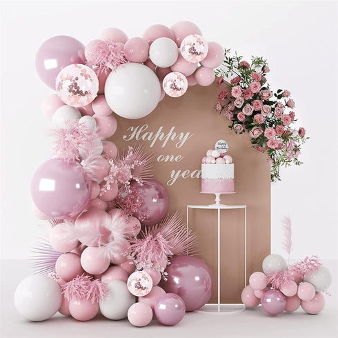 Balloon Arch Stand Kit - 8.2ft & 4.9ft Half Arch Balloon Column Stand with Base for Wedding, Birthday, Baby Showers,