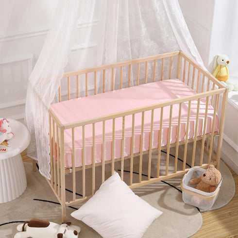 38 24In, 5In SiinvdaBZX Satin Mini Crib Sheets x Silky Soft Mini Portable Crib Sheets Mattress Cover Portable Playard