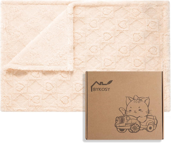 BYKOSY Ultra Soft Fleece Baby Blanket,Swaddle & Receiving Blankets for Newborn Infant, Lightweight