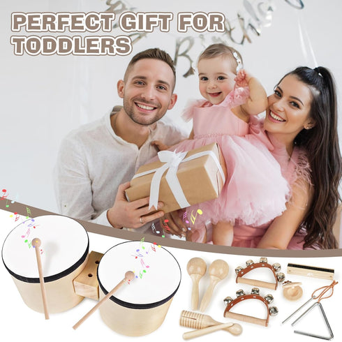 Set 2 3 2-4, 3 4 2 3 4 5 6 Vanplay Kids Drum - Toys for Year Old Boy Gifts, Musical Instruments for Toddler Birthday
