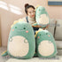 Cute Dinosaur Plush Hugging Pillow, Soft Stuffed Animal Throw Pillow, Cartoon Plushie Sleeping Pillow for Kids