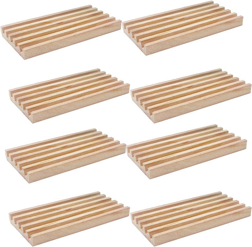 Set 8 12 Wooden Domino Trays/Racks of Mexican Train Domino Trays/Racks Double Tiles Holders Rack Domino Tiles Holders