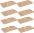 Set 8 12 Wooden Domino Trays/Racks of Mexican Train Domino Trays/Racks Double Tiles Holders Rack Domino Tiles Holders