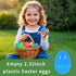 2.3" 24Pcs UOUYOO Empty Easter Eggs Colorful Bright Plastic Easter Eggs for Easter Egg Hunt, Suprise Egg, Easter Hunt