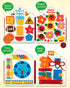 3 4 5 Coogam Toddler Felt Montessori Busy Book, Activity Busy Sensory Boards Fine Motor Skill Quiet Book Car Travel