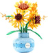 LUKHANG Flowers Building Blocks Sets Botanicals Adults Technic, Sunflowers Flower Plants Collection Block