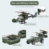 Diecast Military Vehicles, 6 Pack Army Toys Assorted Alloy Metal Model Cars for Boys Kids Age 6-10