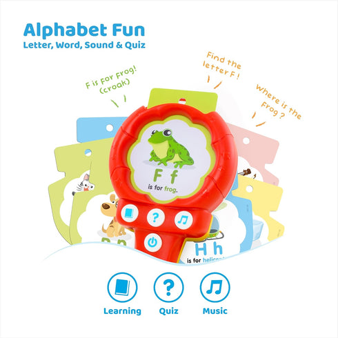 6-12 1 BEST LEARNING Shake & Learn Alphabet - Educational Toy for Babies Toddlers Month and up | Ideal Year Old Toys