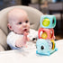 Lamaze Stacking Blocks - Rattle & Roll Baby Blocks for Fine Motor Skill Development, Interactive Stacking Toys for Ages