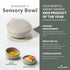 Set Set Miniware Sensory Starter with Sensory Baby Bowl, Baby Spoon, Roll & Lock Bib - Easy to Clean Baby Feeding