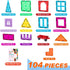 OugerToy 104PCS 3-9, Magnetic Building Tiles, STEM Educational Stacking Blocks, Construction Toys for Kids Ages