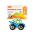 1 Pack, 3 Bright Starts Oball Easy Grasp Rattle & Roll Toy Sports Car BPA-Free Infant Crawling Toy, Age Months and up