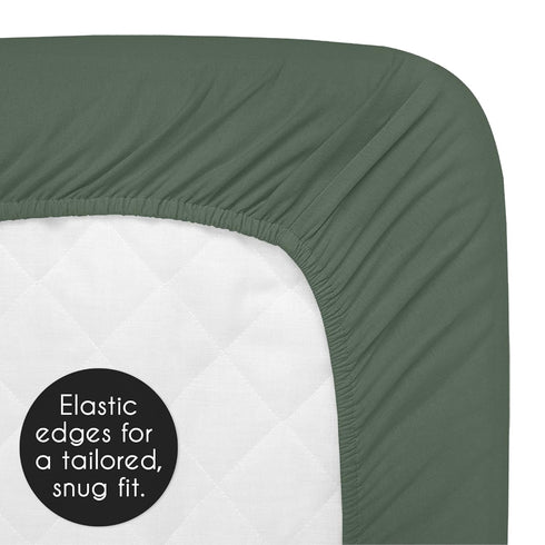 Sweet Jojo Designs Dark Green Boho Boy Girl Gender Neutral Baby Changing Pad Cover Infant Newborn Diaper Table Change
