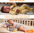 10 BEREST Elephant Baby Lovey Rechargeable Sleep Soother with White Noises (Heartbeat, Shushing & Lullabies) & Cry