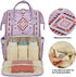 Xunteny Backpack Backpack Boho Diaper Bag for Mom Dad, Multifunctional Bohemia Baby Nappy with Stroller Straps