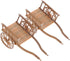 STOBOK 2Pcs Miniature Farming Cart Model Dollhouse Miniature Barrows Simulation Cart Ornaments