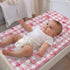 KuphiL10C Girls-16x32 Watercolor Valentine's Day Bows Hearts Checkered Flowers Floral Pattern Baby Changing Pad Cover