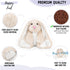 1.5 lb Cozy Bunny Microwavable Stuffed Animal Unscented Heating Pad Plush, Soft Bunny Toy for Relaxation and Comfort