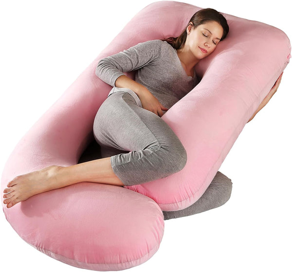 BATTOP Pregnancy Pillows for Sleeping- U Shaped Full Body Maternity Pillow, Pregnancy
