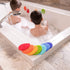 7-Pack Innobaby Bathin' Smart Rainbow Spots Silicone Bath Scrub for Kids and Toddlers, Value.