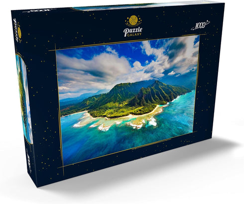 MyPuzzle Aerial View of Na Pali Coast Kauai Hawaii - Premium 1000 Piece Jigsaw Puzzle for Adults