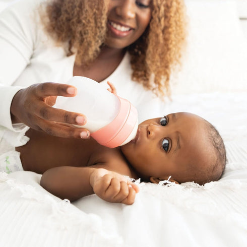 6 Tiny Twinkle Silicone Baby Bottle with Comfort Grip and Soft Flexible Nipple - Squeezably Soft Baby Bottles