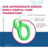 TESS Oral Health 5-Pack Infant Baby Toddler Safety Toothbrush Teethers for Nurturing Dental Care in Early Years