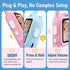 Lapare 2-Way 3 4 5 6 7 8+ Kids Video Walkie Talkies, Rechargeable Walkie Talkies with Screen, HD Real-time Video