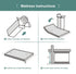 3" 38"x24" Mini Mattress, High-Density Supportive Foam, Edge Reinforcement Design, Odorless and Steady, Elephant