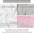 COWSROCK Set 3 Set Personalized Baby Girl Crib Bedding with Name, Floral Nursery Bedding, Piece with Flannel Blanket