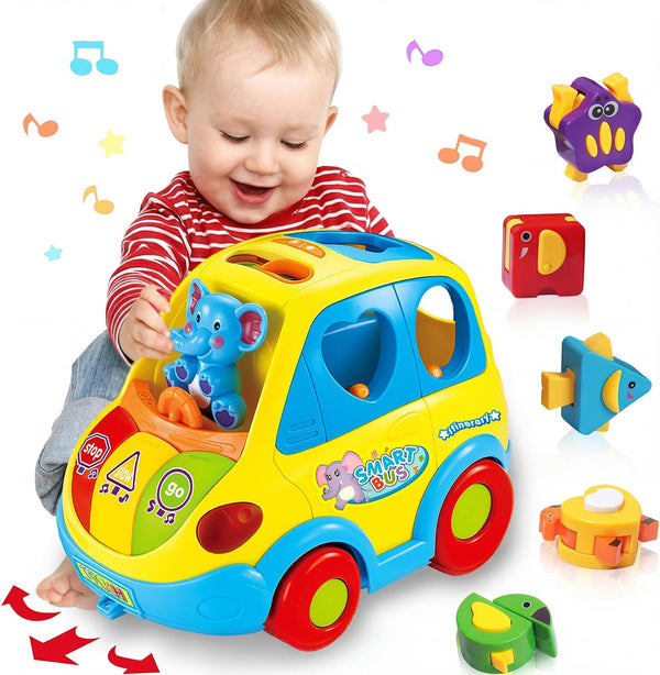 Baby Toys for 1 Year Old Boy Girl Gift Musical Bus Baby