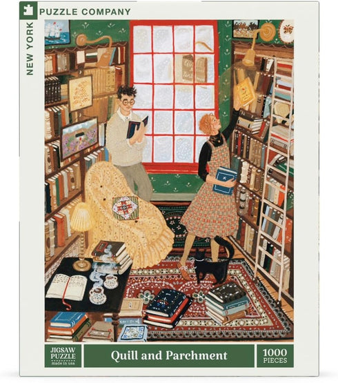 1000 New York Puzzle Company - Lor Pemberton Quill and Parchment - Piece Jigsaw Puzzle for Adults by Lor Pemberton