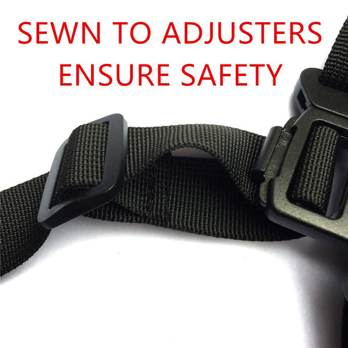 Seat Belt by AT - 5/3/2 Point Adjustable for Baby Kid Safe Strap for Stroller High Chair (Includes Shoulder Pads &