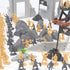 Toy Soldiers Medieval Plastic Knight Action Figure - Castle Playset with 250PCS Mini Ancient Soldiers Warriors