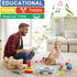 LOOIKOOS Wooden Toddler Musical Instruments Set, Educational Percussion Toys for Baby Kids with Carrying Bag