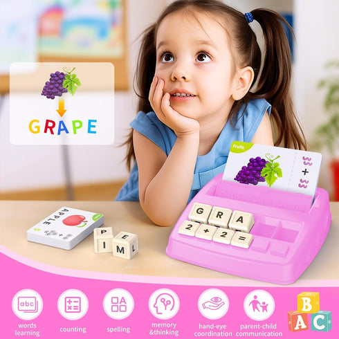 3-8, 4-7 3 4 5 6 7 8 DEGIDEGI Educational Toys for Kids Ages Matching Letter Spelling Game ABC Learning, Learning Toys