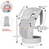 40lbs(Light CUBY Newborn Baby Carrier with Head Support and Sunshield, Breathable & Adjustable Newborn Toddler Front