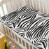 Boy,28 x52,White Zebra Print Themed Fitted Crib Sheet,Standard Crib Mattress Fitted Sheet Toddler Bed Mattress Sheets
